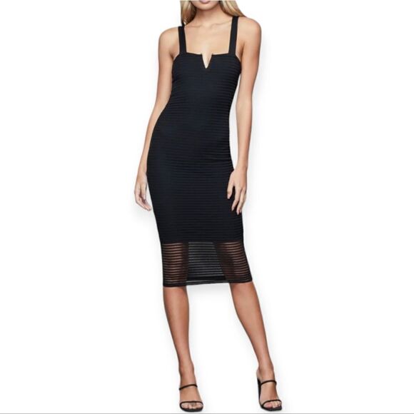 Good American sheer mesh midi dress, size 1 (small) - Picture 1 of 13